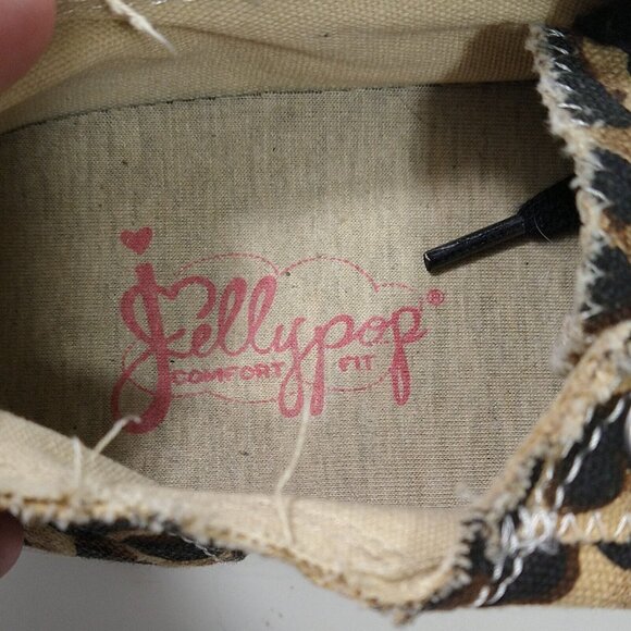 JellyPop Comfort Fit Sneakers Shoes Women Size 8.5 Brown Leopard Animal Print - Picture 5 of 7